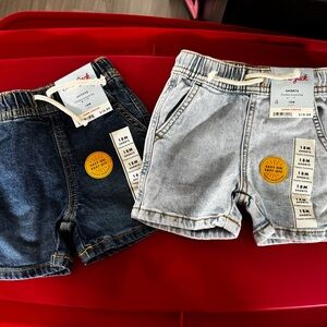 Dark Blue and Light Jean Kids Shorts